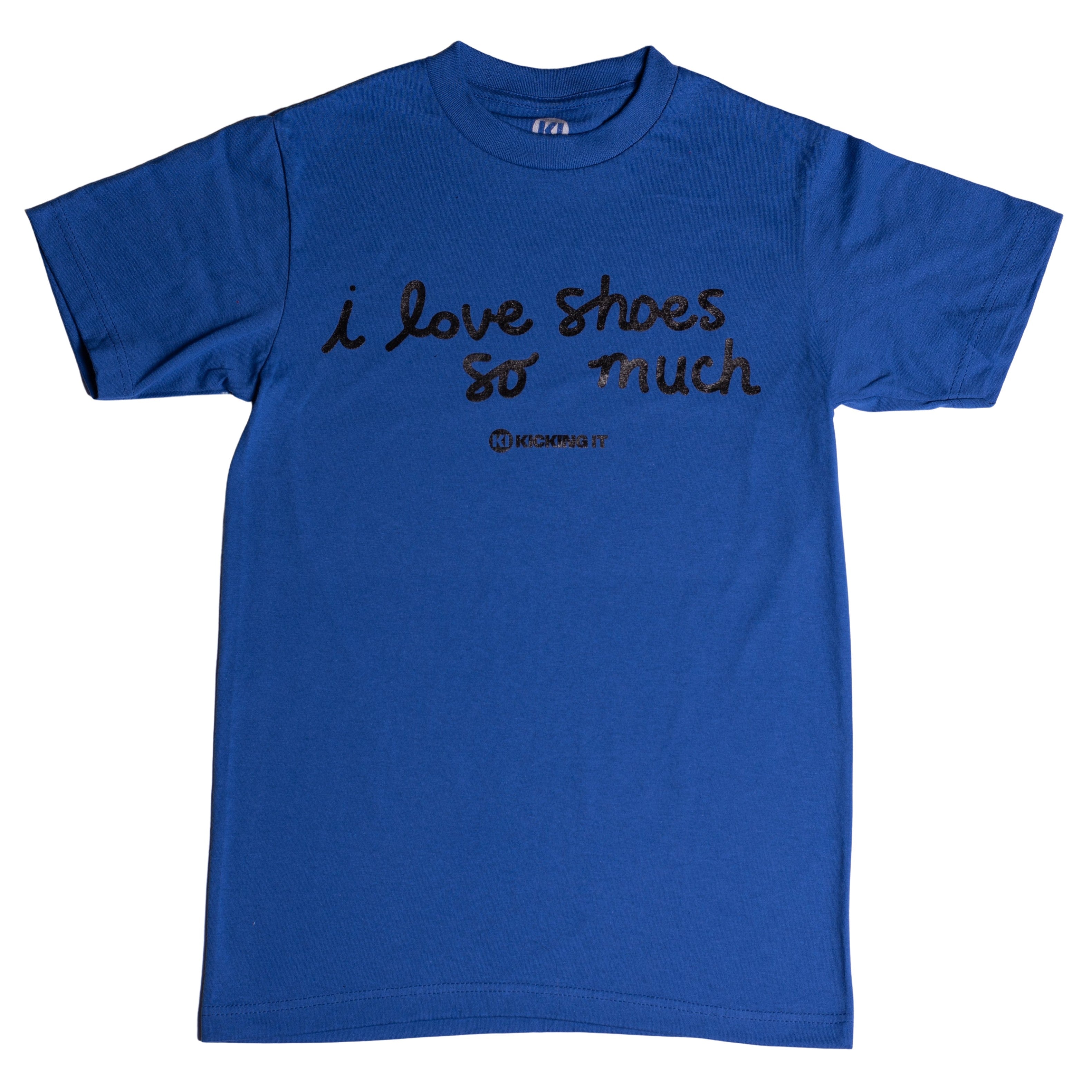 I Love Shoes So Much Tee (Blue/Black)