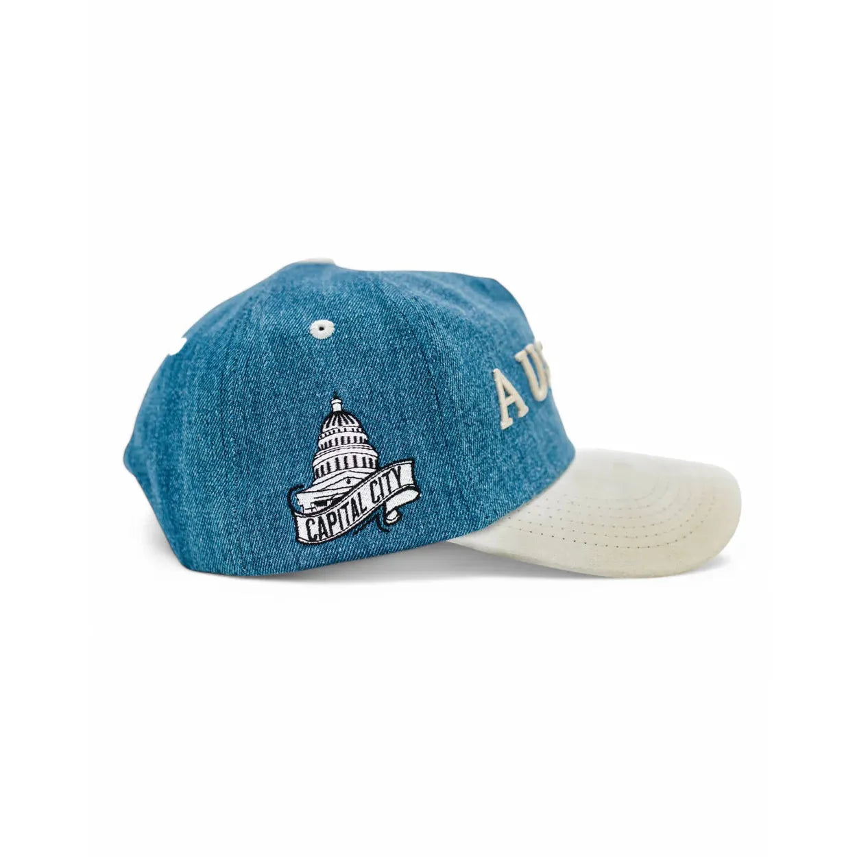 In The Crew 512 Suede Brim Unstructured Snapback Denim