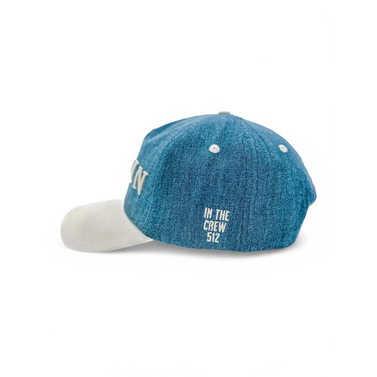 In The Crew 512 Suede Brim Unstructured Snapback Denim