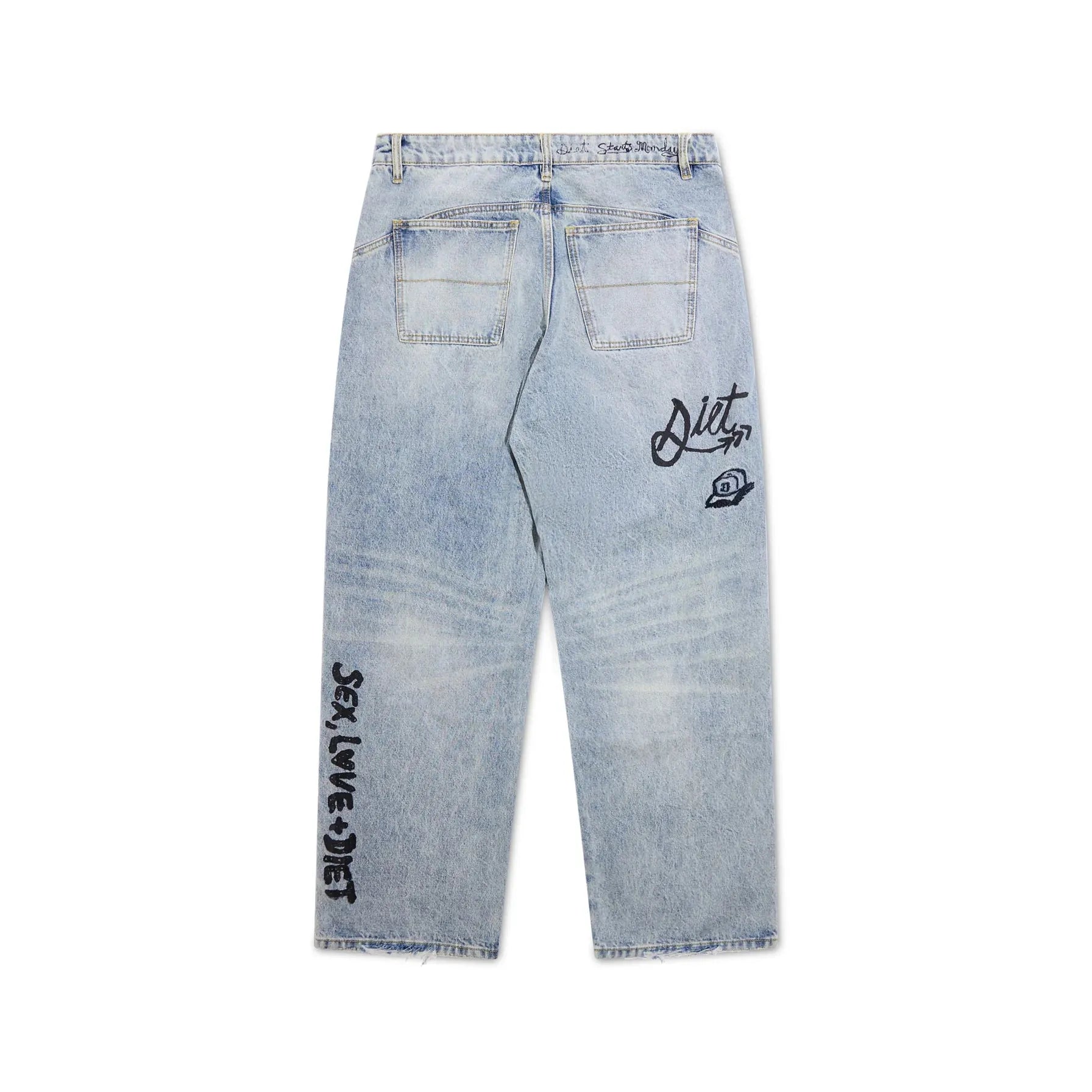 DSM Doodle Distressed Denim