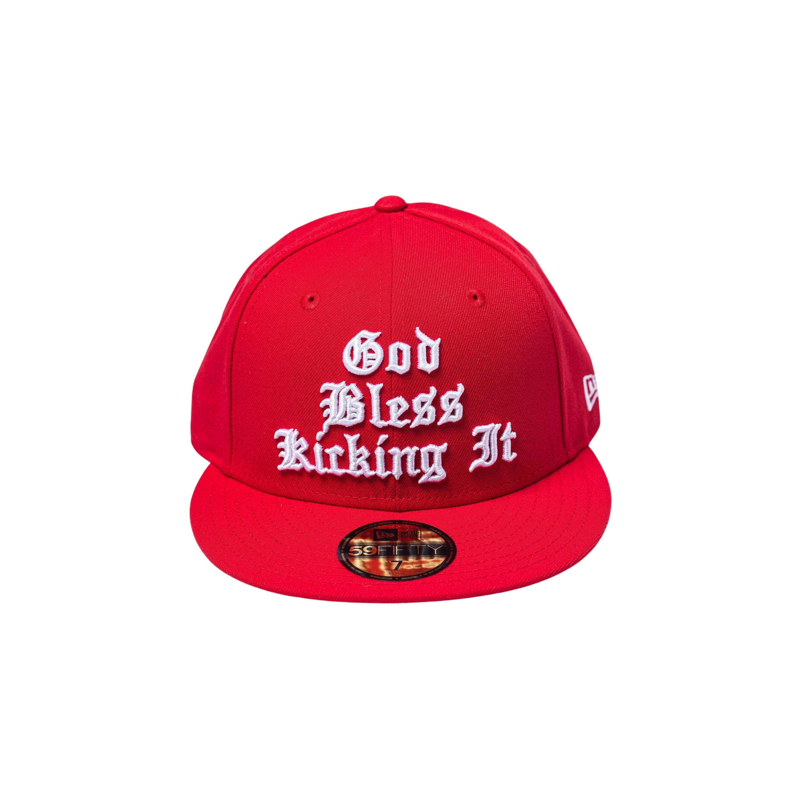 God Bless Kicking It Fitted Cap