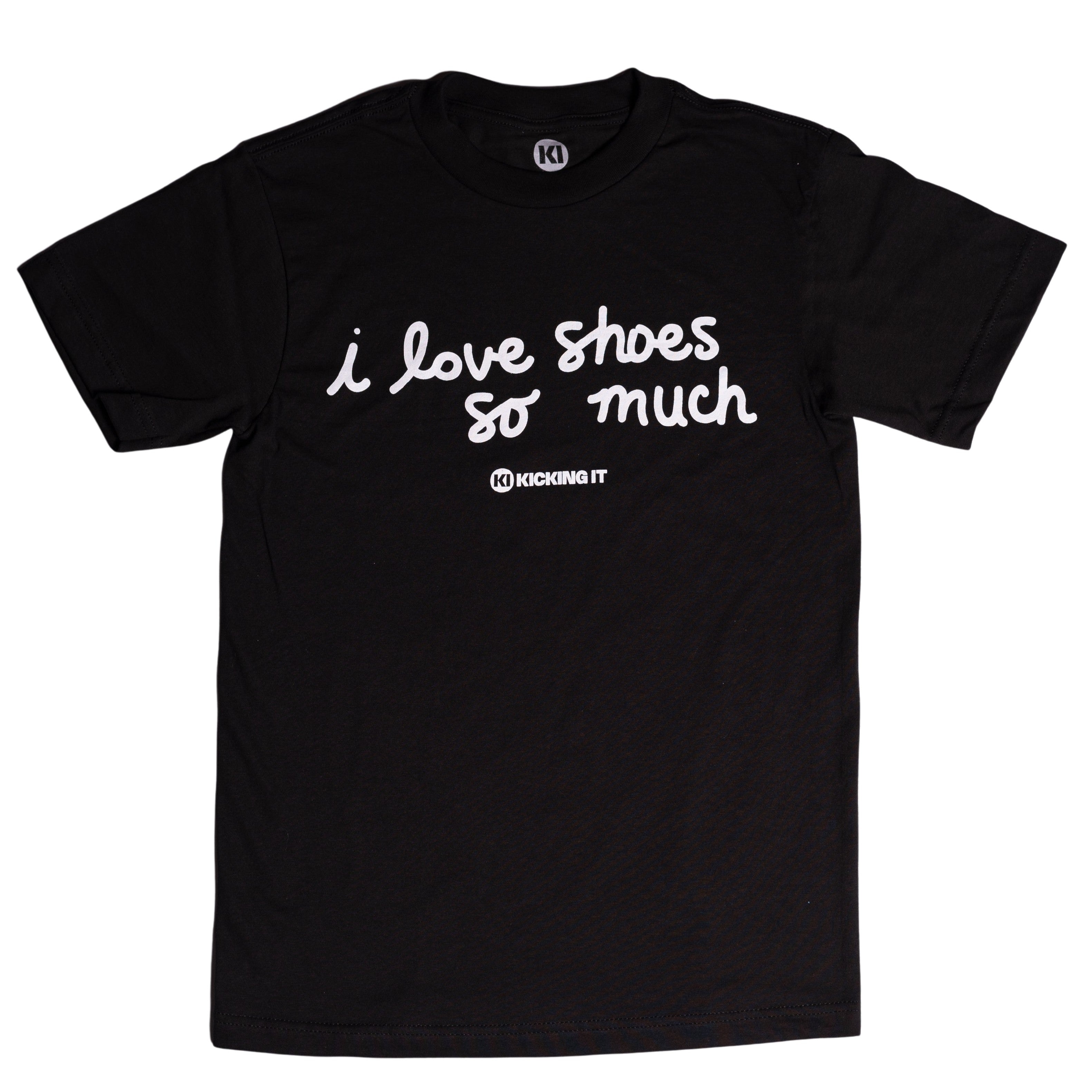 I Love Shoes So Much Tee (Black/Wht)