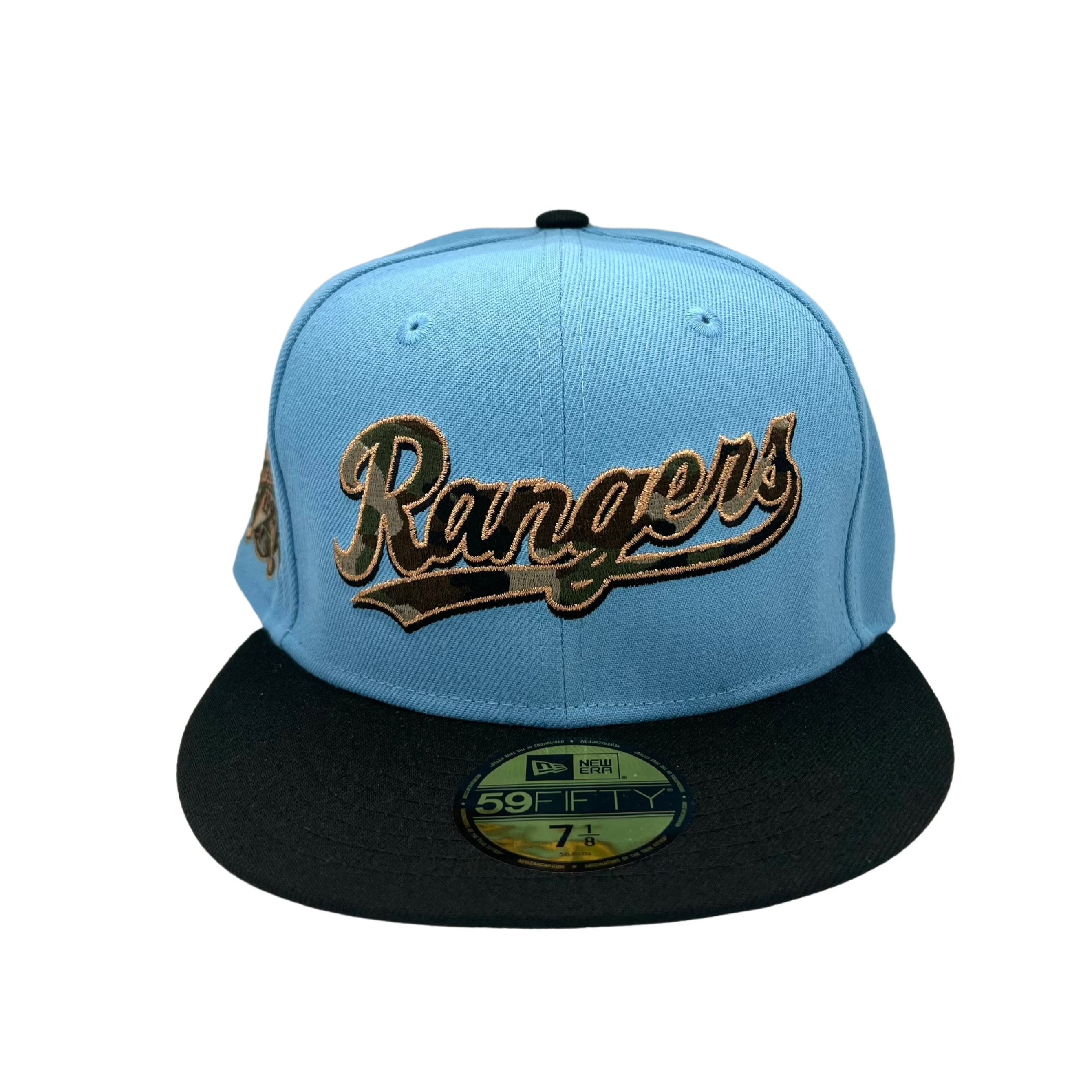 Texas Rangers Camo Fill Fitted Cap