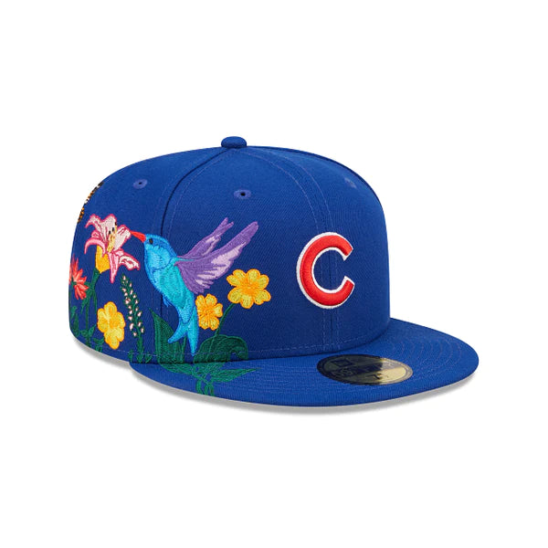 Chicago Cubs Blooming Fitted Cap