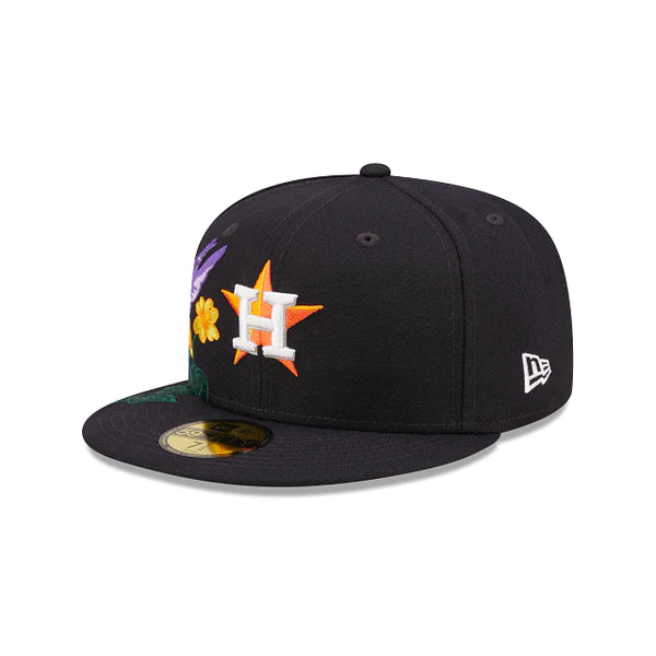 Houston Astros Blooming Fitted Cap