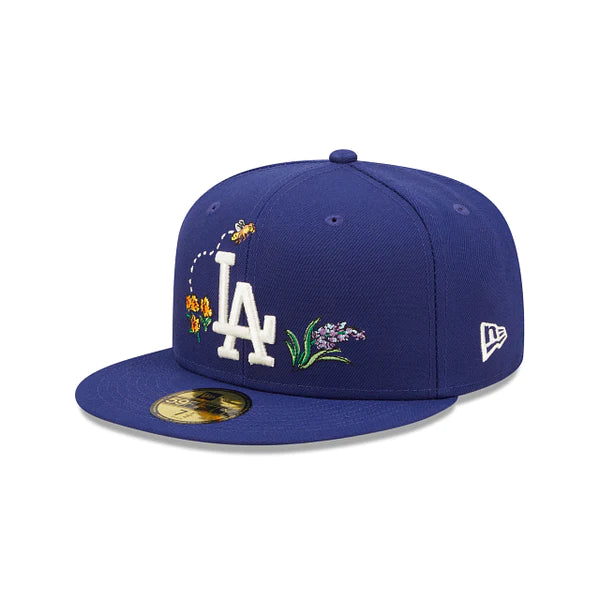 Los Angeles Dodgers Watercolor Floral Fitted Cap